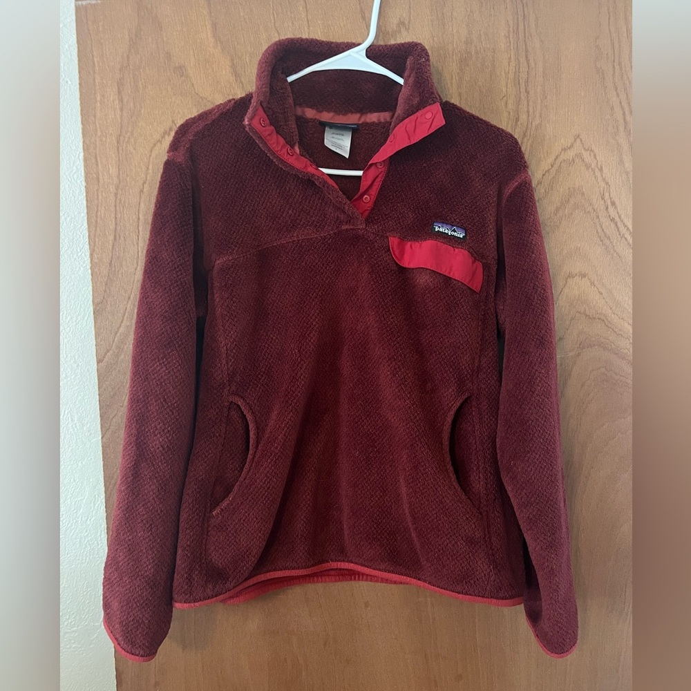 Patagonia Burgundy Fleece Jacket